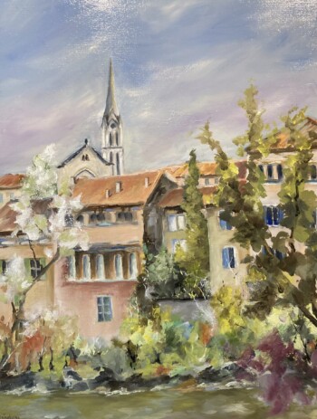Huile sur toile. Saint Antonin Noble Val