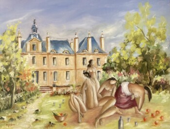 Déjeuner sur l'herbe au château Saint Martin du Tertre