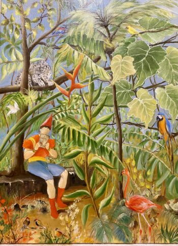 Joueur de flûte - Huile sur toile - 54 x 72 cm - 1 200€