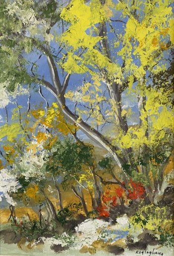 Printemps - Gouache sur carton - Gouache sur carton - 20 x 29 cm - 180€